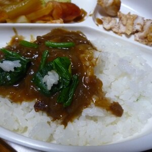 ほうれん草トッピングカレー２種＊＊